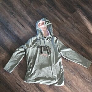 Green Hoodie with Mama Bear Graphic